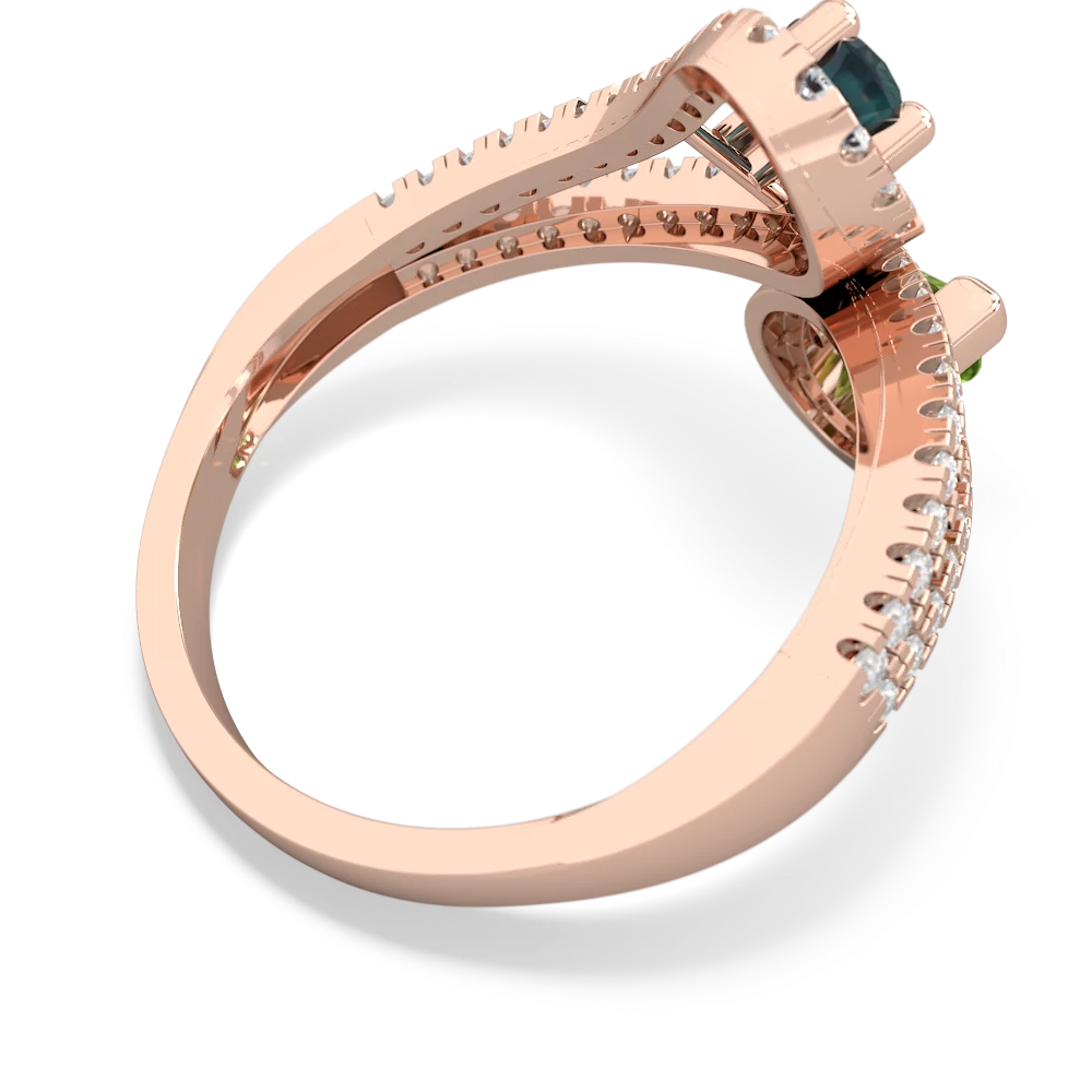 Alexandrite Diamond Dazzler 14K Rose Gold ring R3000