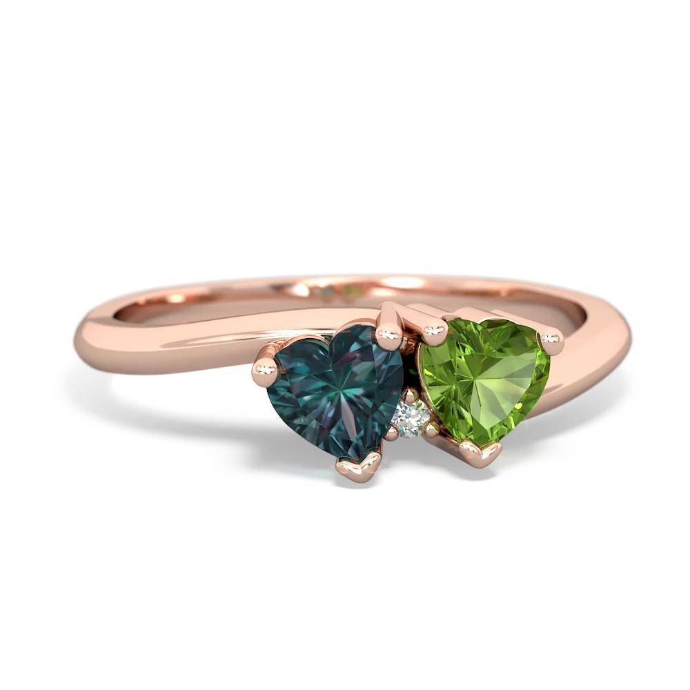 Alexandrite Sweethearts 14K Rose Gold ring R5260