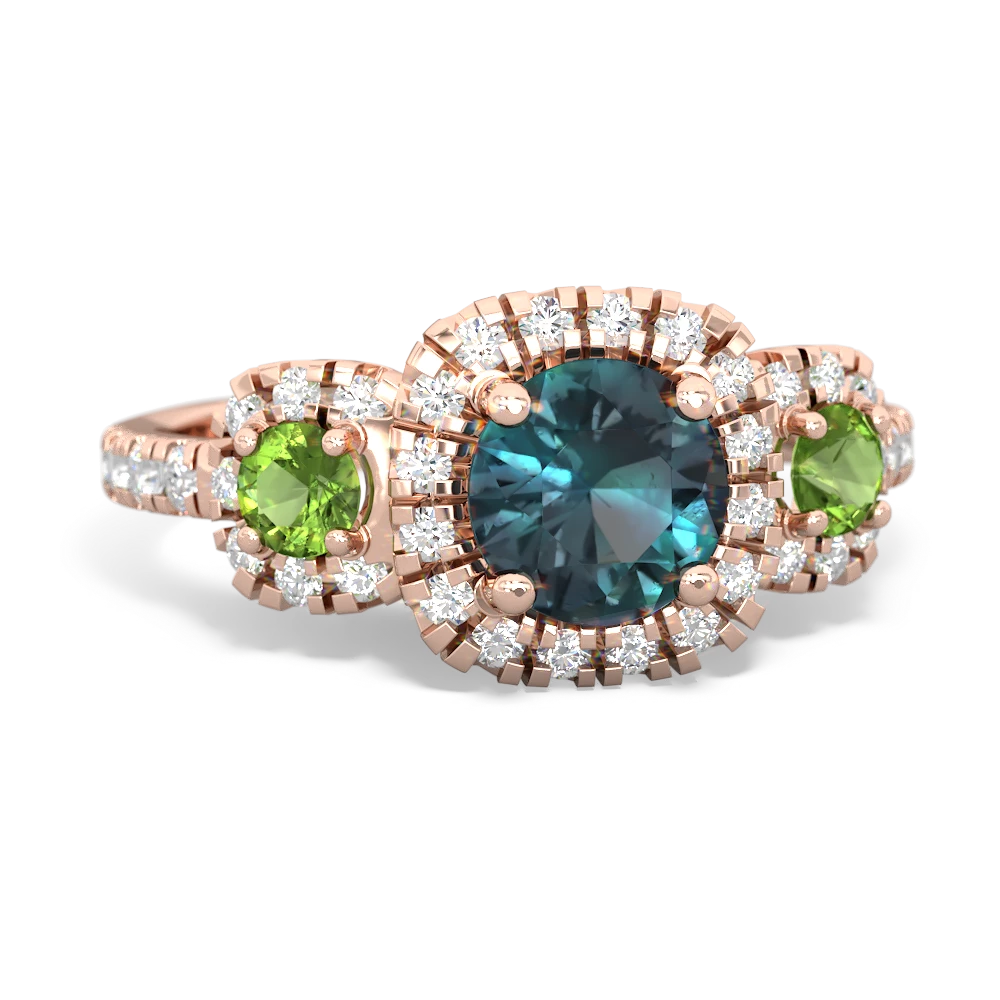 Alexandrite Regal Halo 14K Rose Gold ring R5350