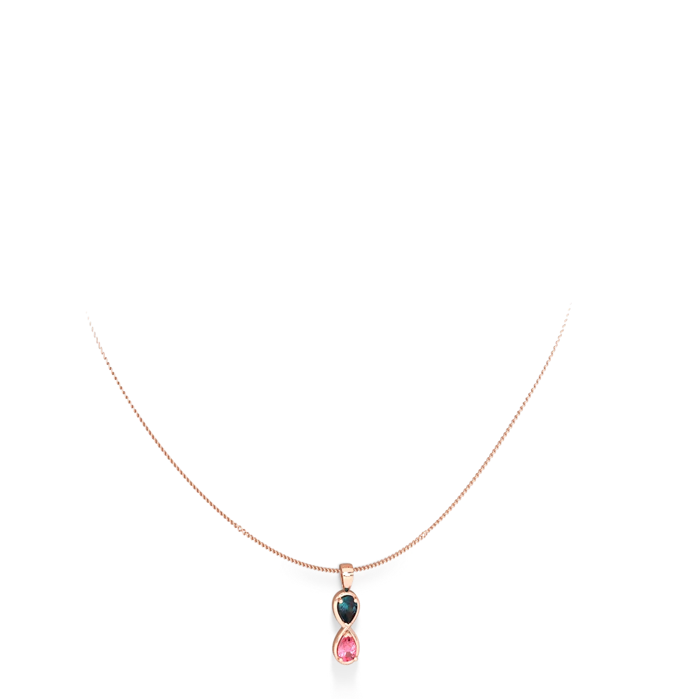 Alexandrite Infinity 14K Rose Gold pendant P5050