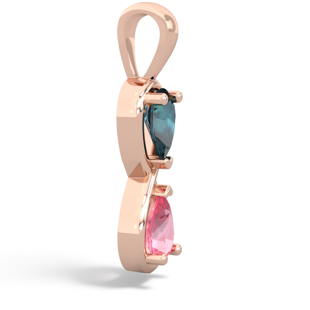 Alexandrite Infinity 14K Rose Gold pendant P5050