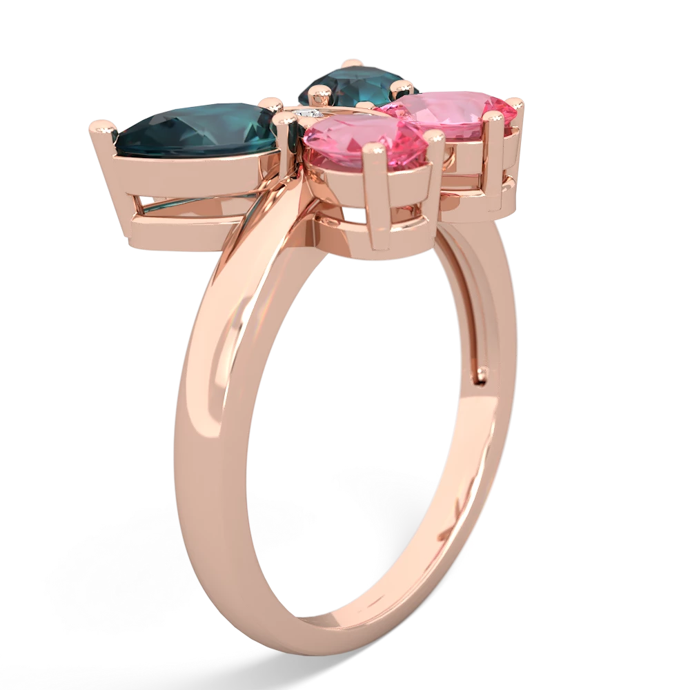 Alexandrite Butterfly 14K Rose Gold ring R2215