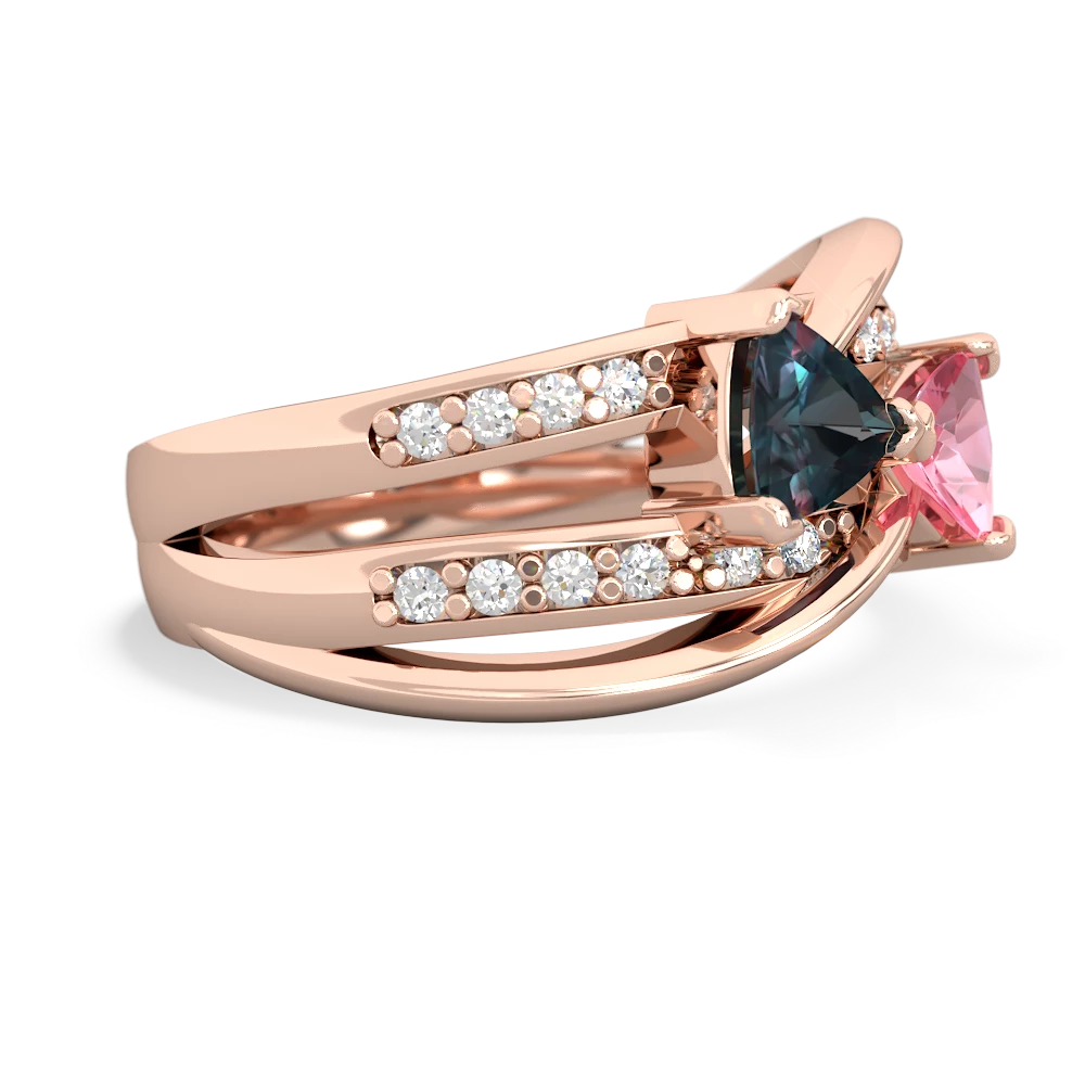 Alexandrite Bowtie 14K Rose Gold ring R2360