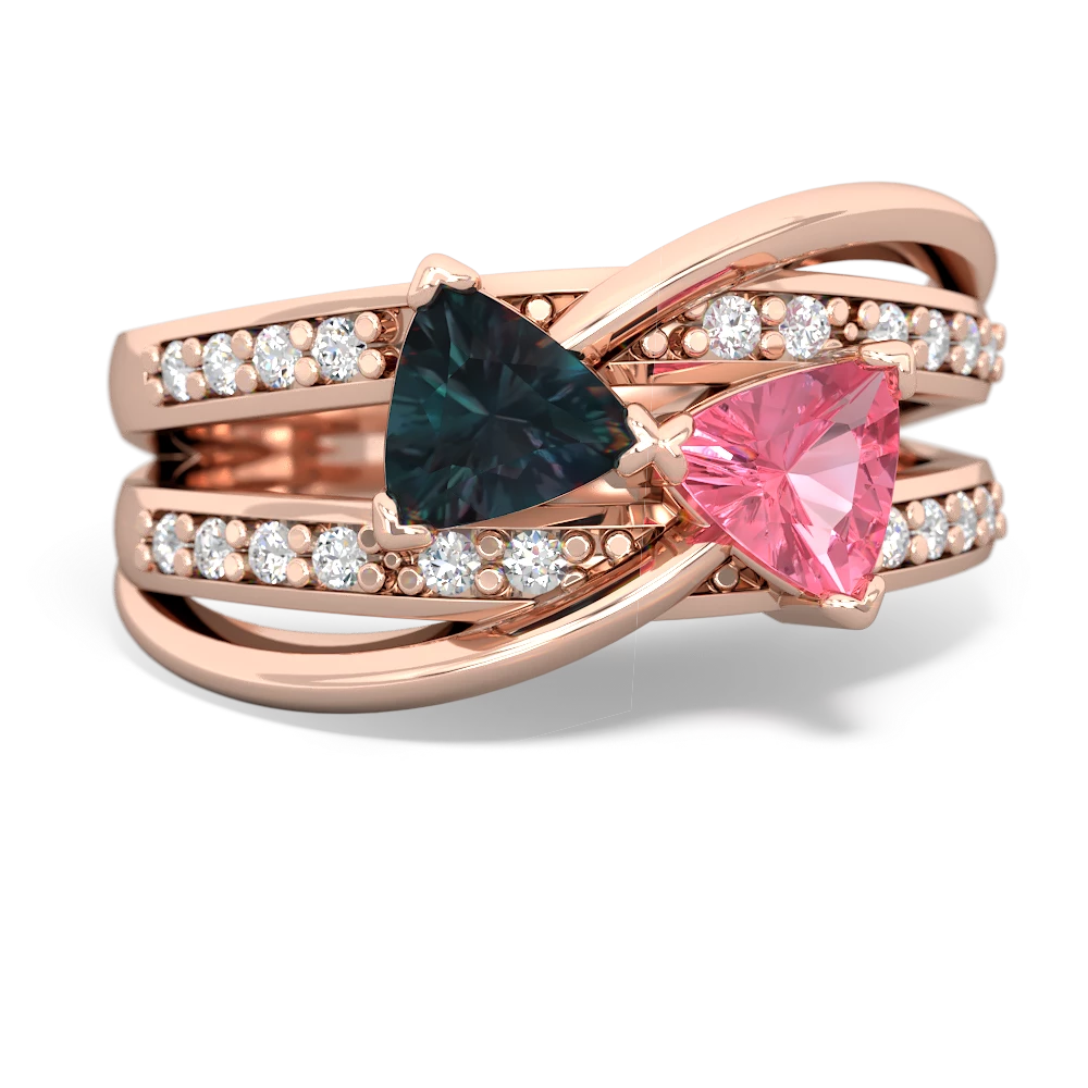 Alexandrite Bowtie 14K Rose Gold ring R2360