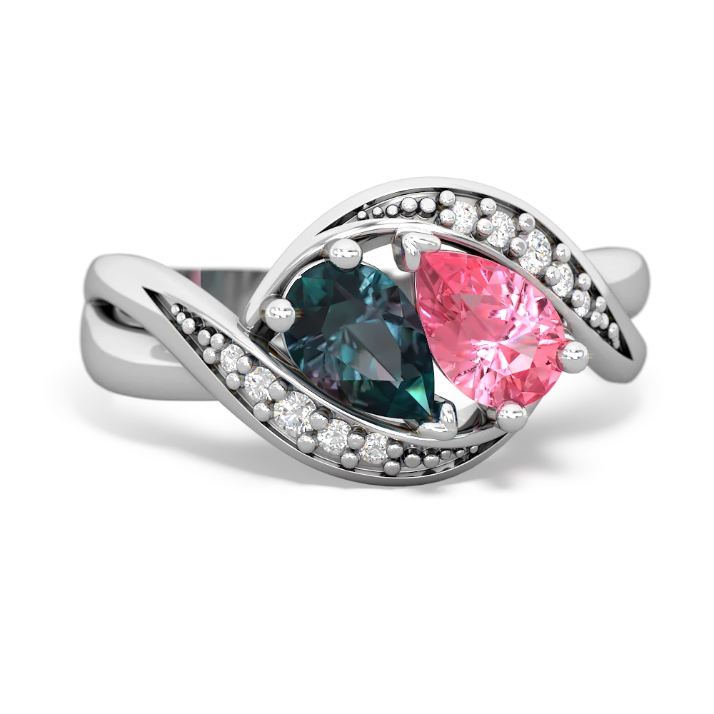 Alexandrite Summer Winds 14K White Gold ring R5342