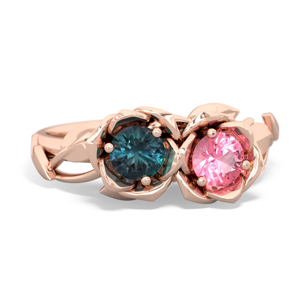 Alexandrite Rose Garden 14K Rose Gold ring R5510