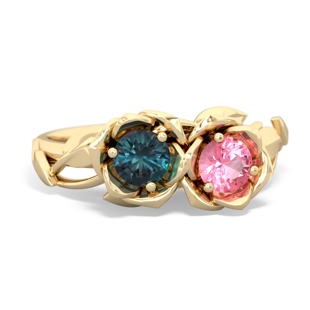 Alexandrite Rose Garden 14K Yellow Gold ring R5510