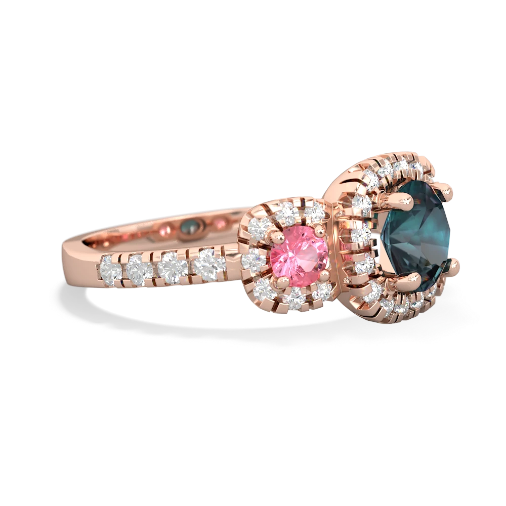 Alexandrite Regal Halo 14K Rose Gold ring R5350