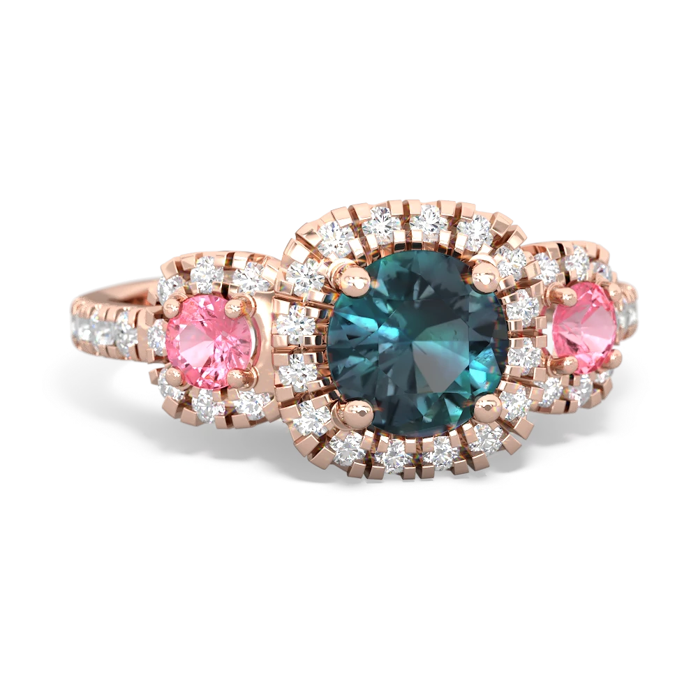 Alexandrite Regal Halo 14K Rose Gold ring R5350