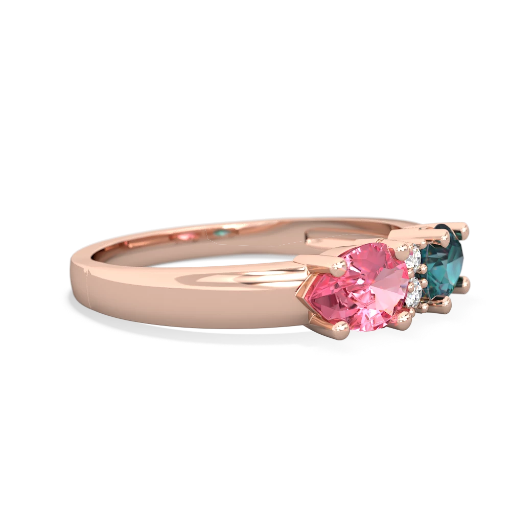 Alexandrite Pear Bowtie 14K Rose Gold ring R0865