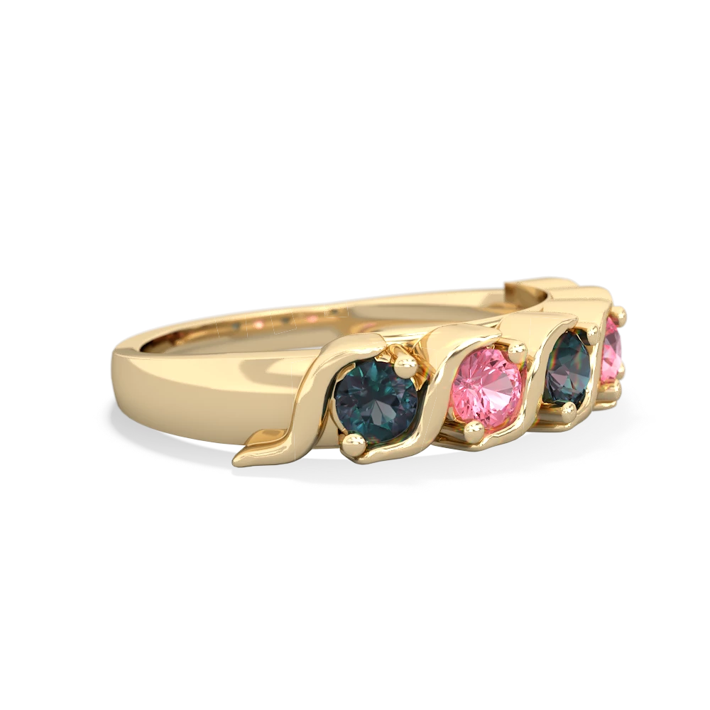 Alexandrite Anniversary Band 14K Yellow Gold ring R2089