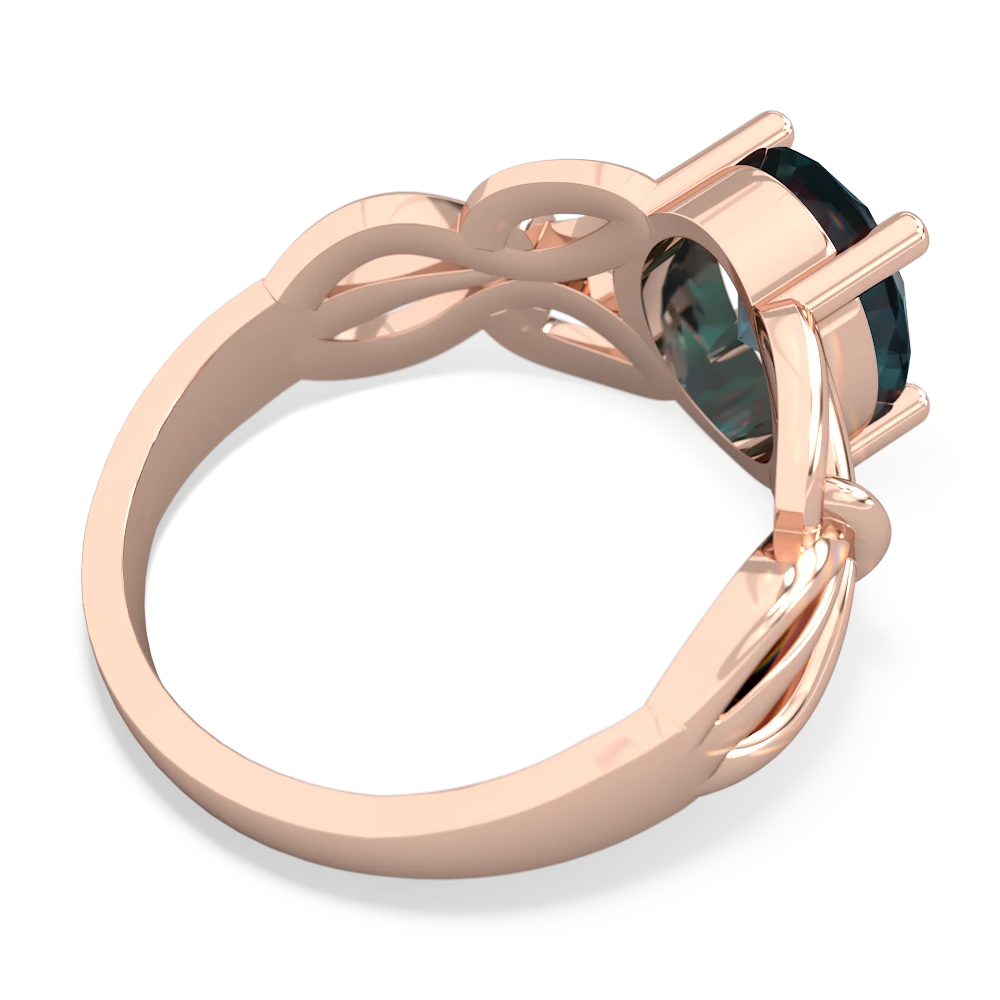 Alexandrite Celtic Knot Cocktail 14K Rose Gold ring R2377