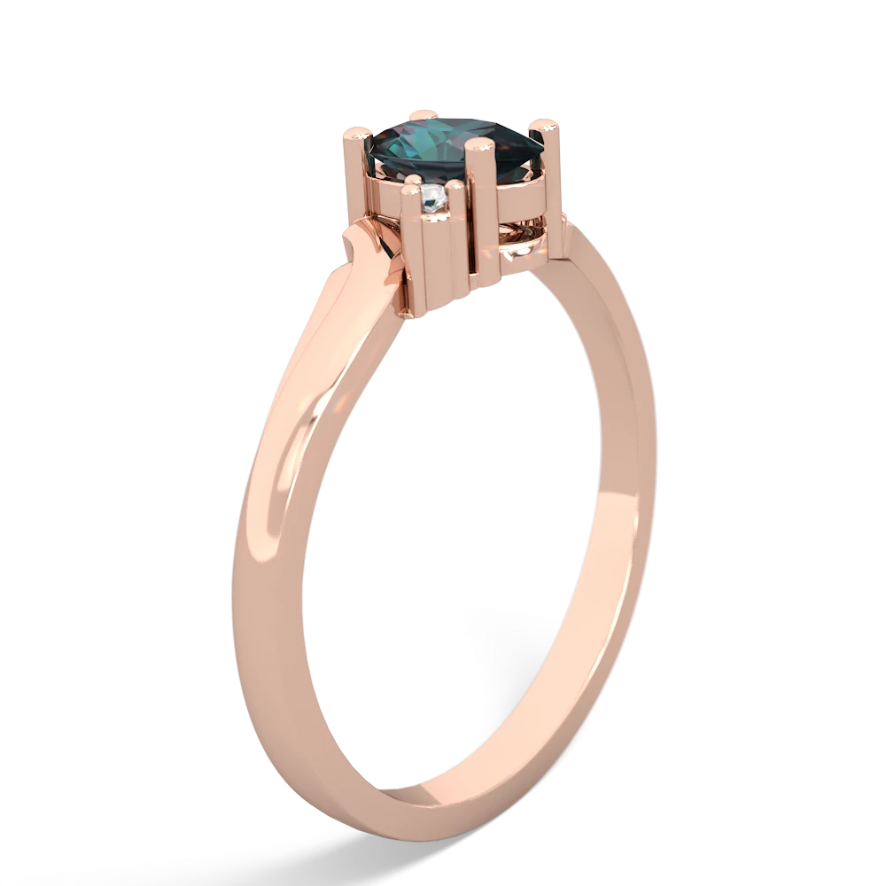 Alexandrite Elegant Swirl 14K Rose Gold ring R2173