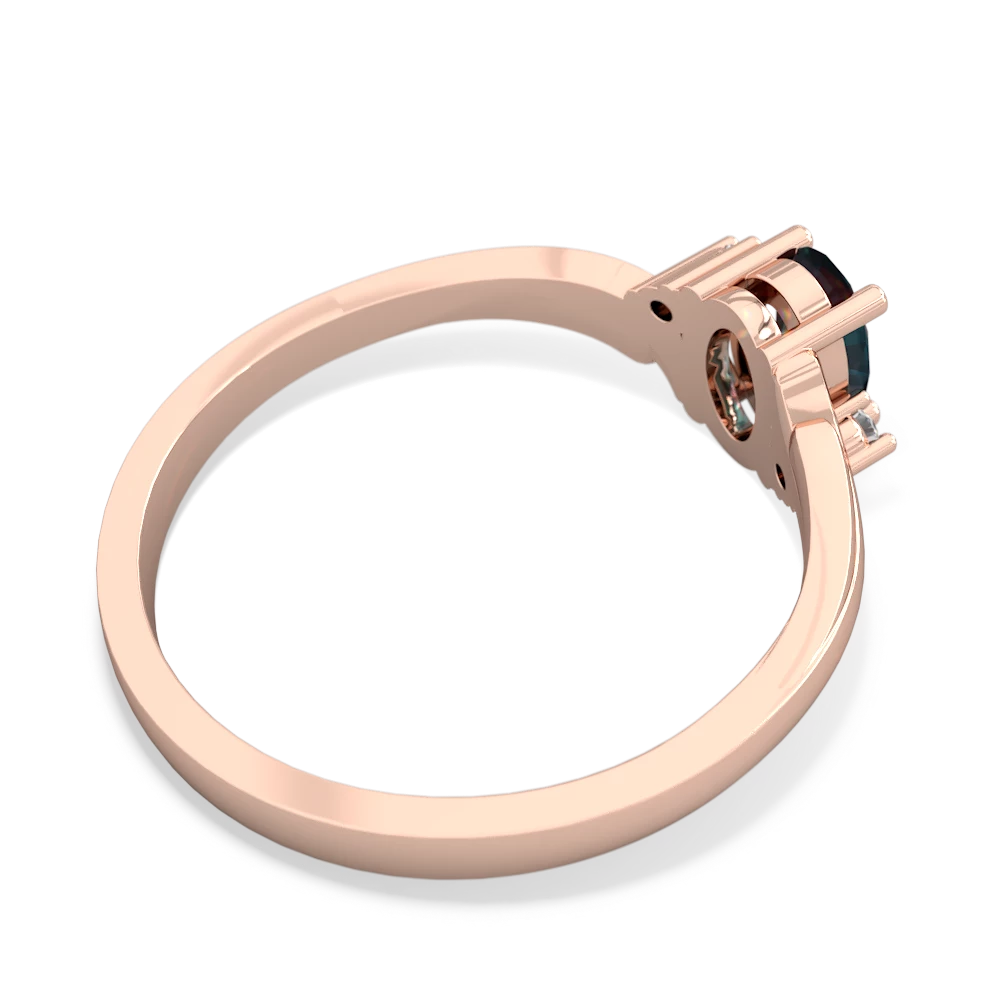 Alexandrite Elegant Swirl 14K Rose Gold ring R2173