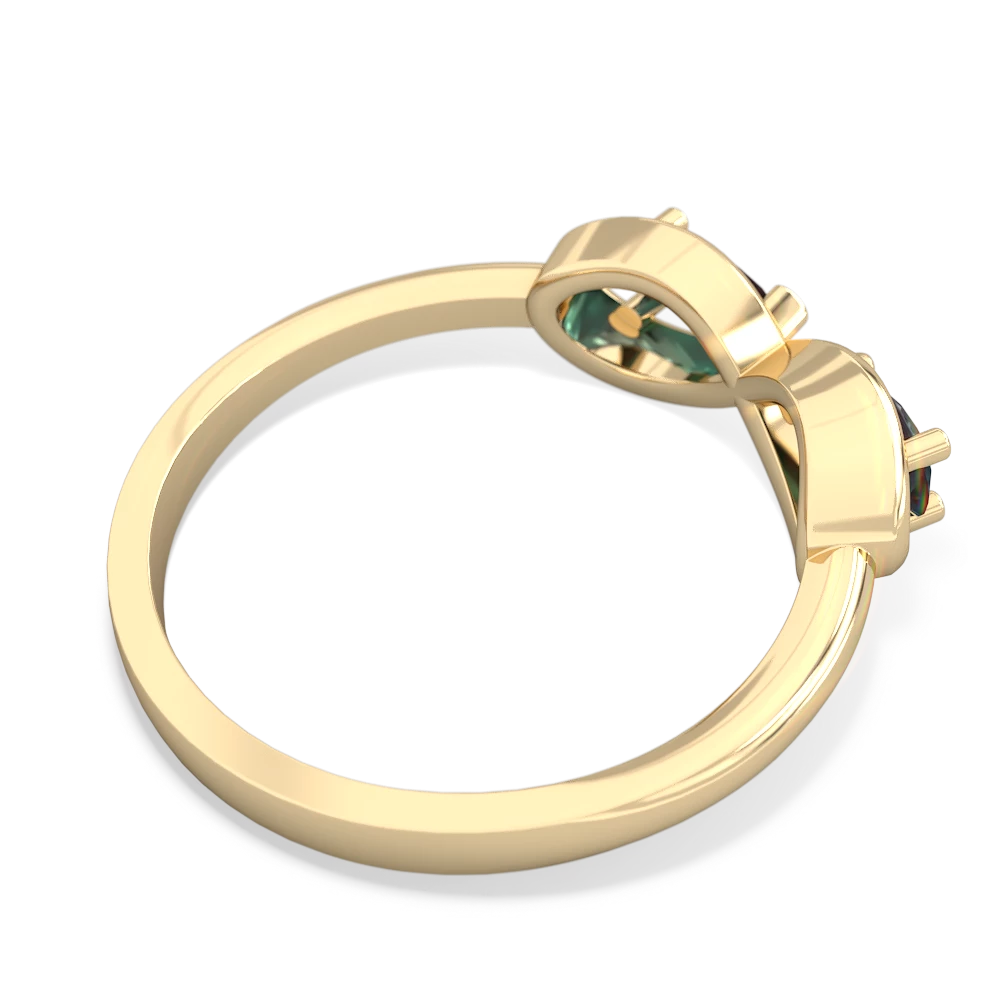 Alexandrite Infinity 14K Yellow Gold ring R5050