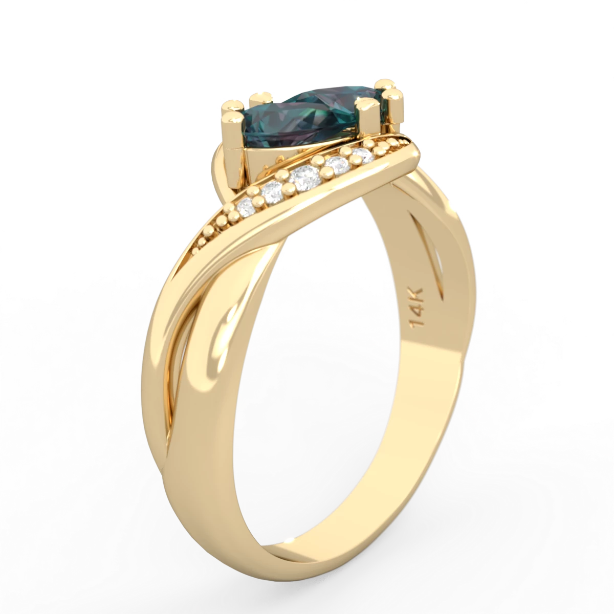 Alexandrite Summer Winds 14K Yellow Gold ring R5342
