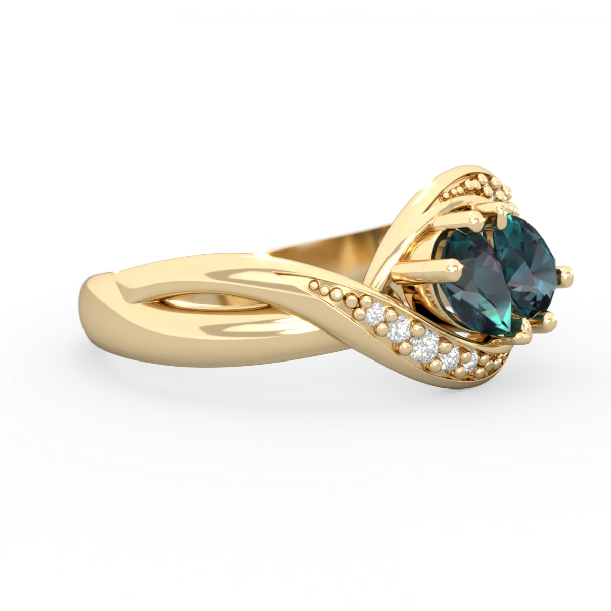 Alexandrite Summer Winds 14K Yellow Gold ring R5342