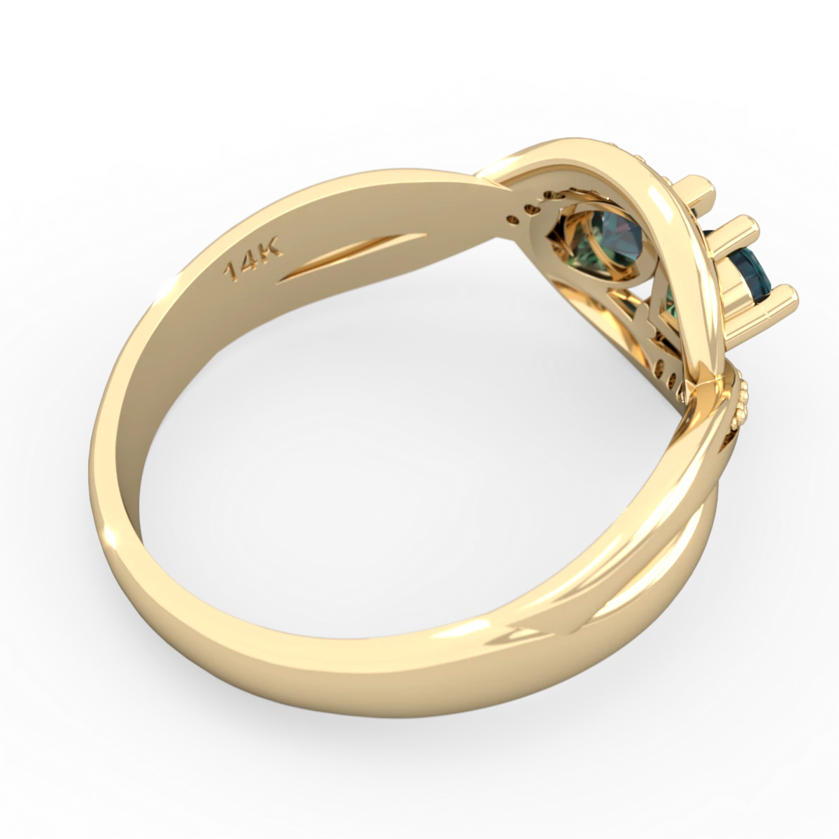 Alexandrite Summer Winds 14K Yellow Gold ring R5342