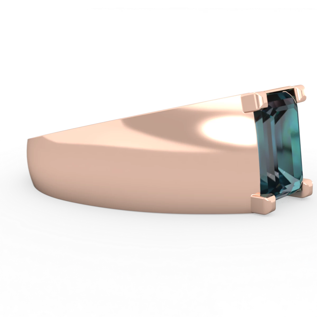 Alexandrite Men's 14K Rose Gold ring R1836