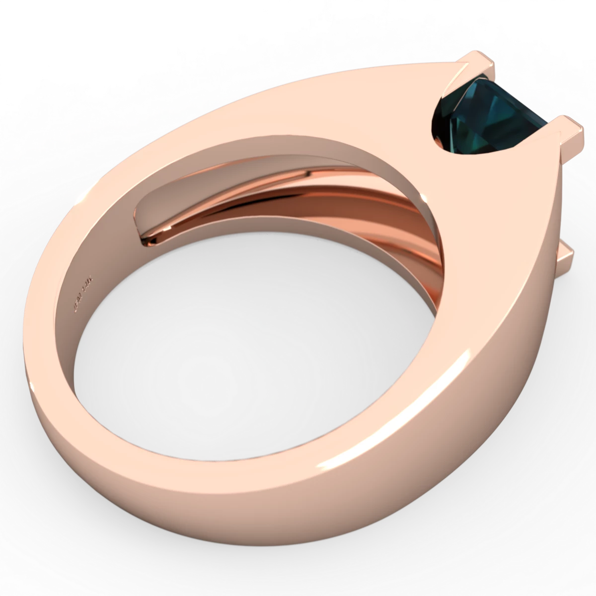 Alexandrite Men's 14K Rose Gold ring R1836