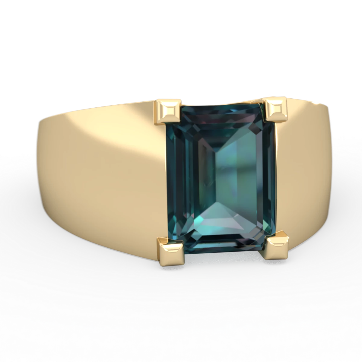 Alexandrite Men's 14K Yellow Gold ring R1836