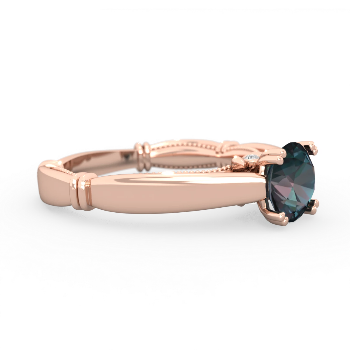 Alexandrite Renaissance 14K Rose Gold ring R27806RD