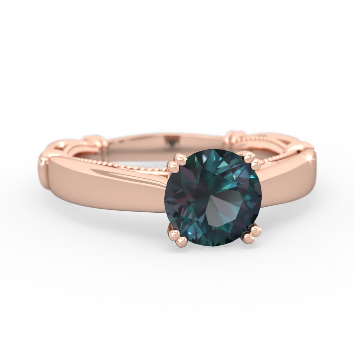 Alexandrite Renaissance 14K Rose Gold ring R27806RD