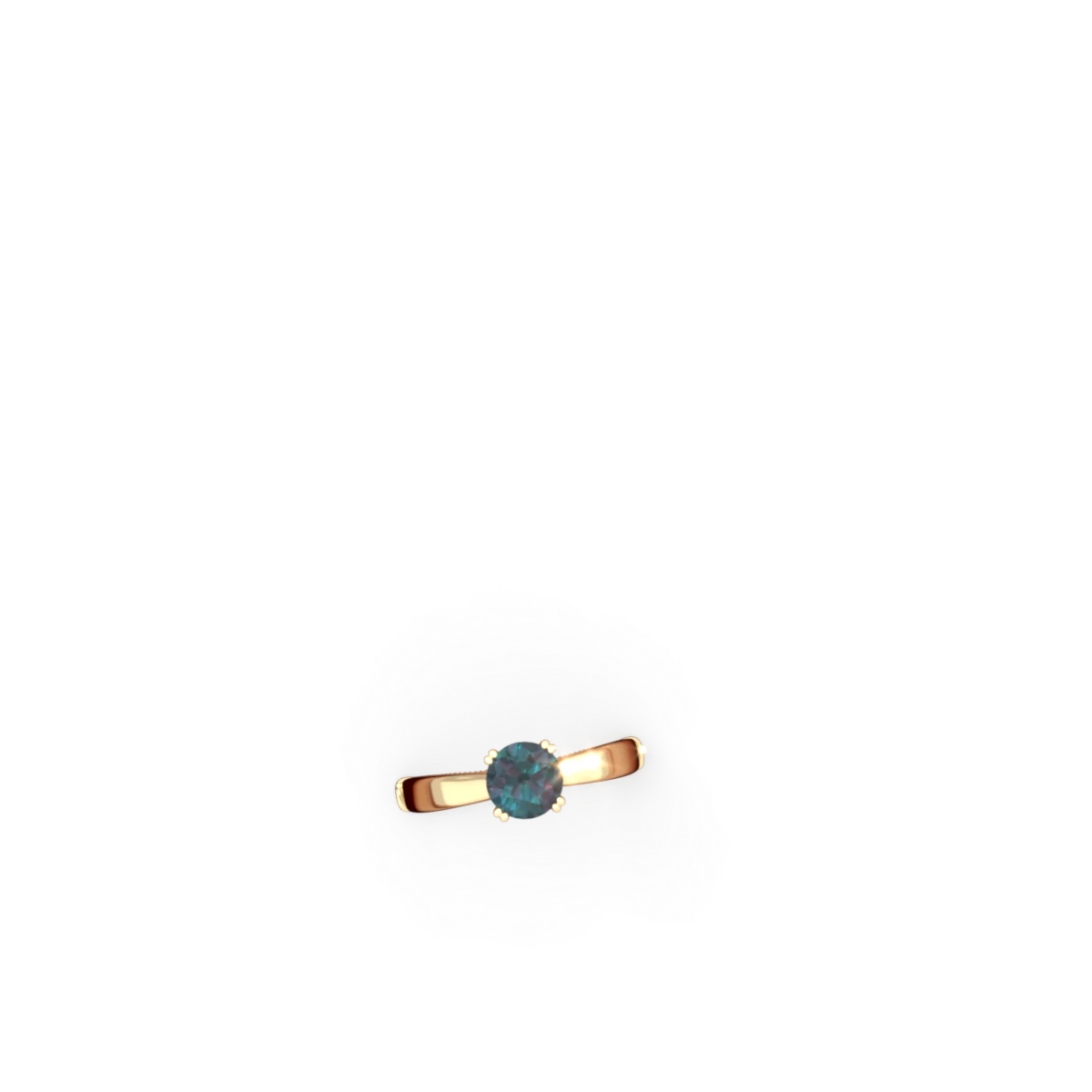 Alexandrite Renaissance 14K Yellow Gold ring R27806RD