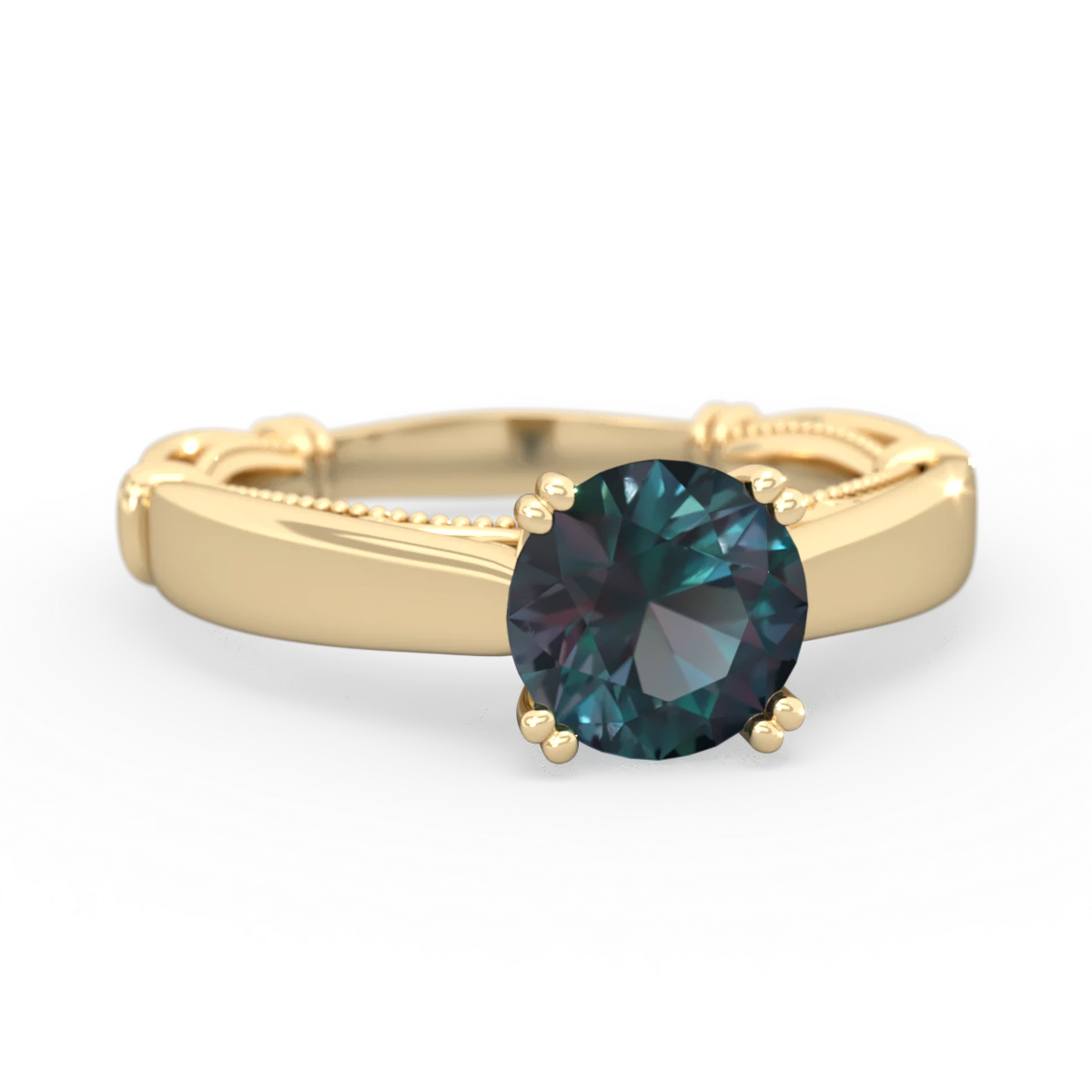 Alexandrite Renaissance 14K Yellow Gold ring R27806RD