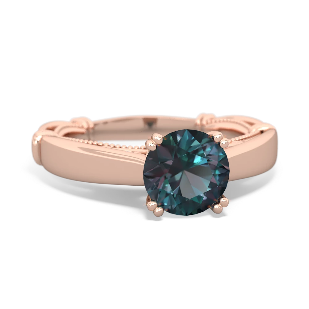 Alexandrite Renaissance 14K Rose Gold ring R27806RD