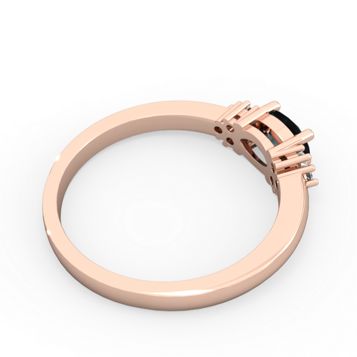 Alexandrite Simply Elegant East-West 14K Rose Gold ring R2480