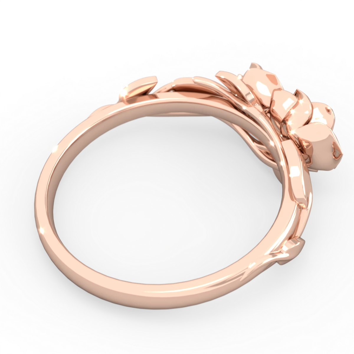 Alexandrite Rose Garden 14K Rose Gold ring R5510