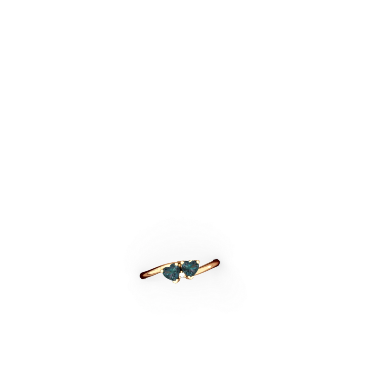 Alexandrite Sweethearts 14K Yellow Gold ring R5260