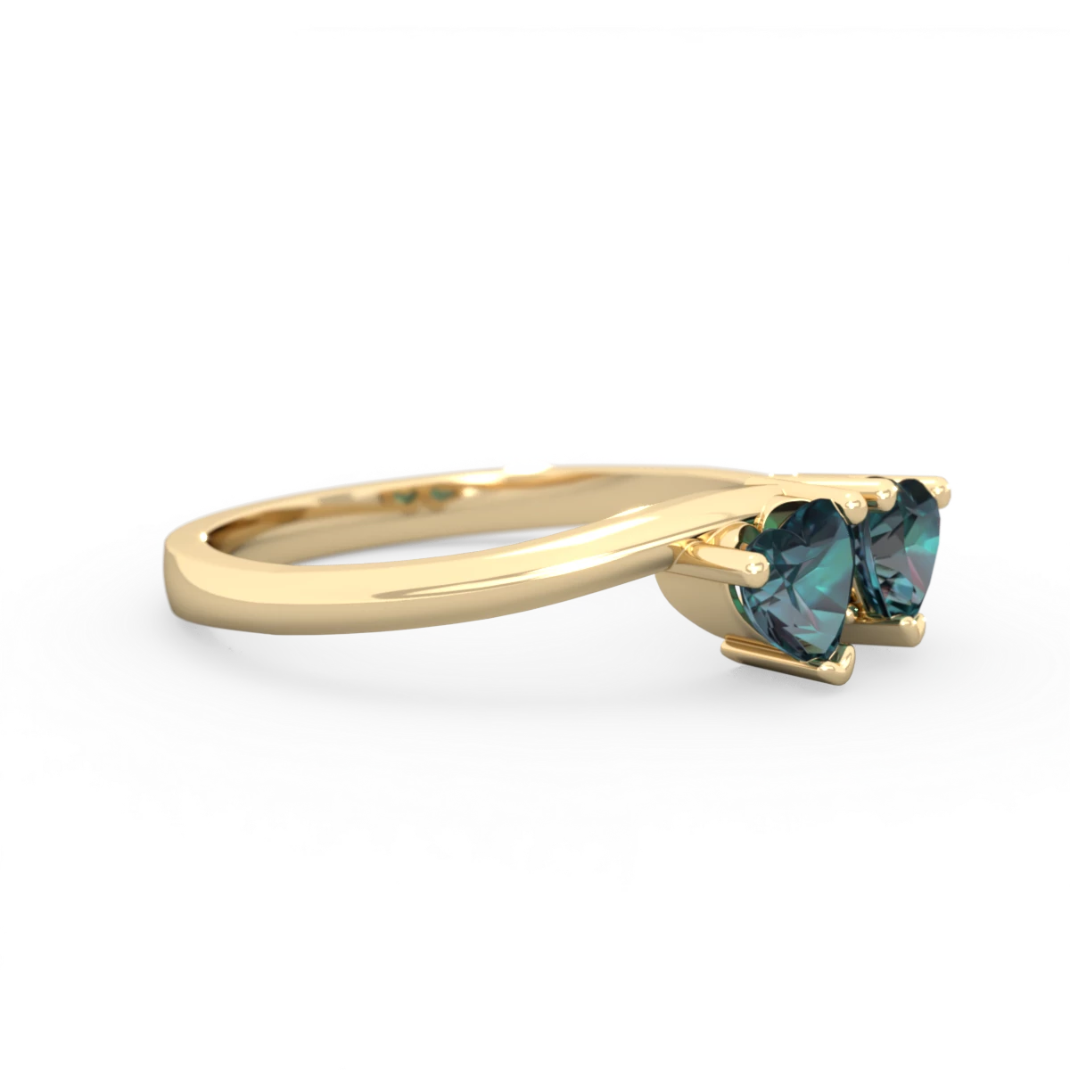 Alexandrite Sweethearts 14K Yellow Gold ring R5260