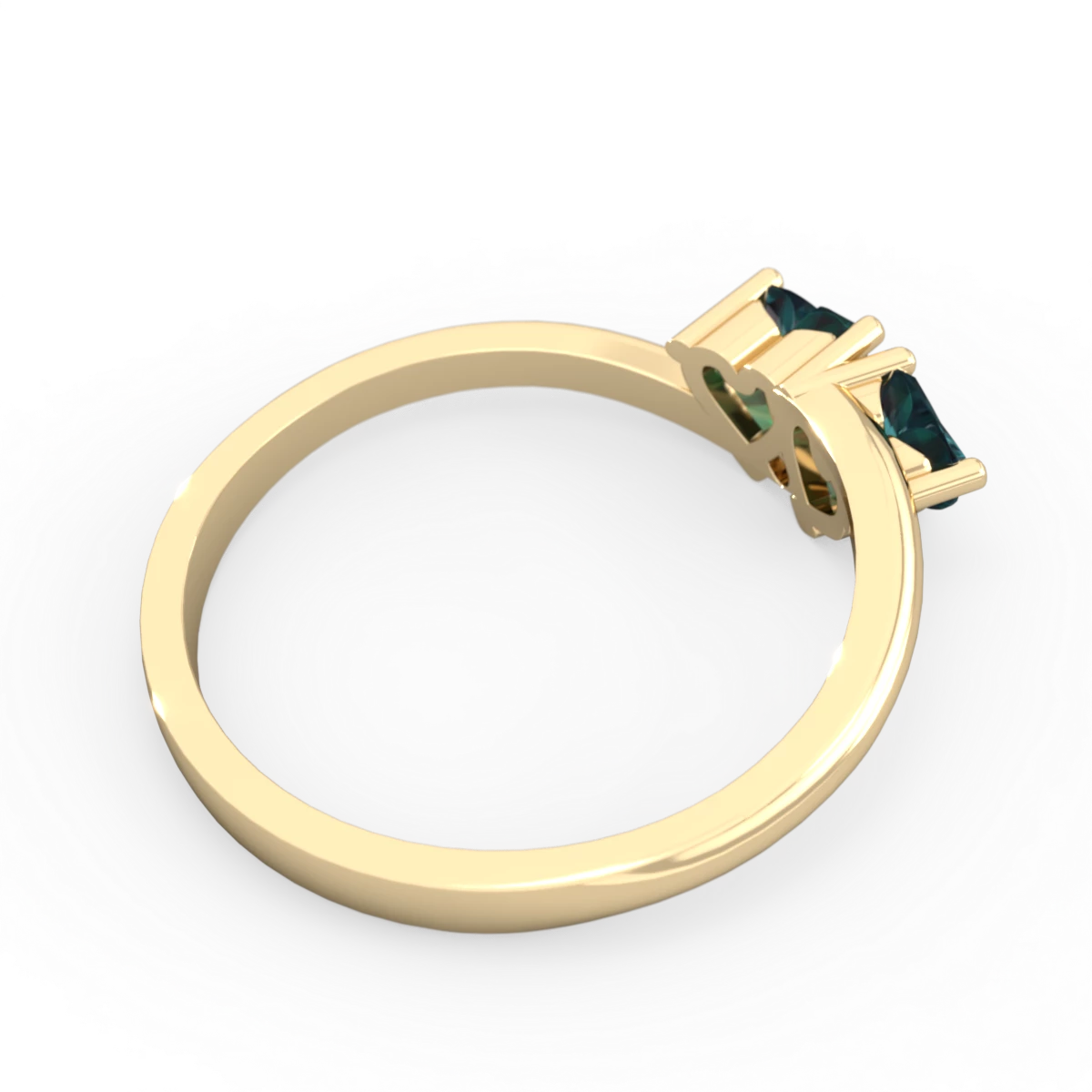 Alexandrite Sweethearts 14K Yellow Gold ring R5260