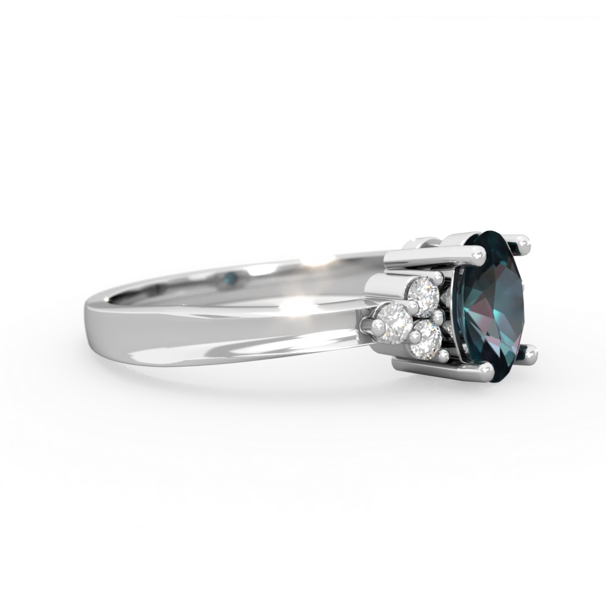 Alexandrite Simply Elegant 14K White Gold ring R2113