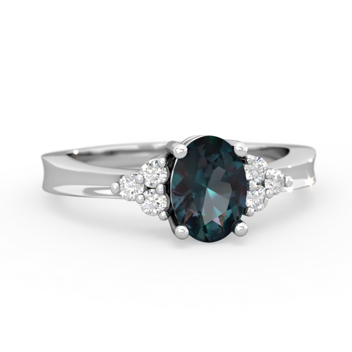 Alexandrite Simply Elegant 14K White Gold ring R2113