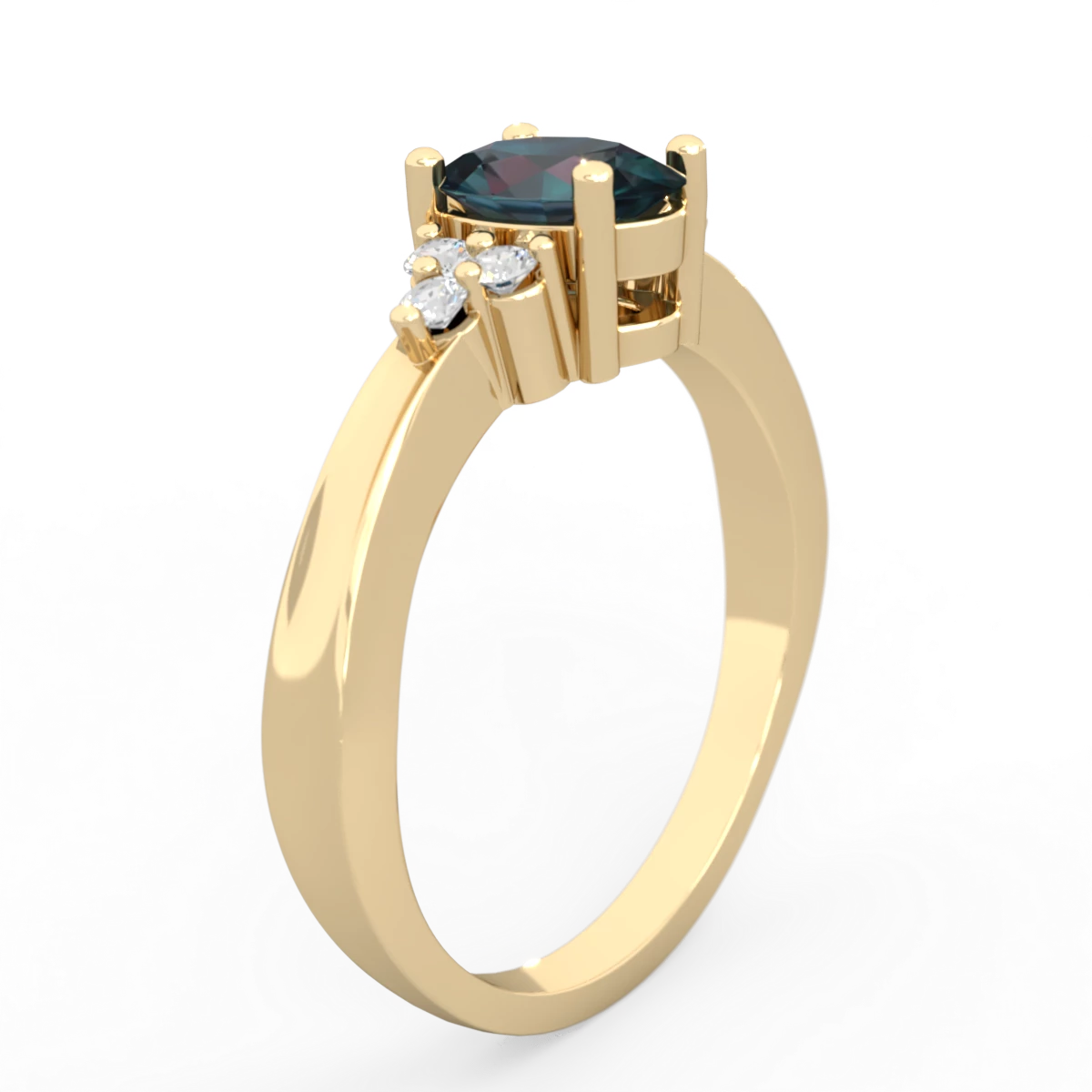 Alexandrite Simply Elegant 14K Yellow Gold ring R2113