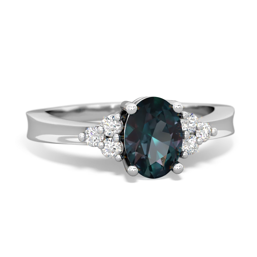 Alexandrite Simply Elegant 14K White Gold ring R2113