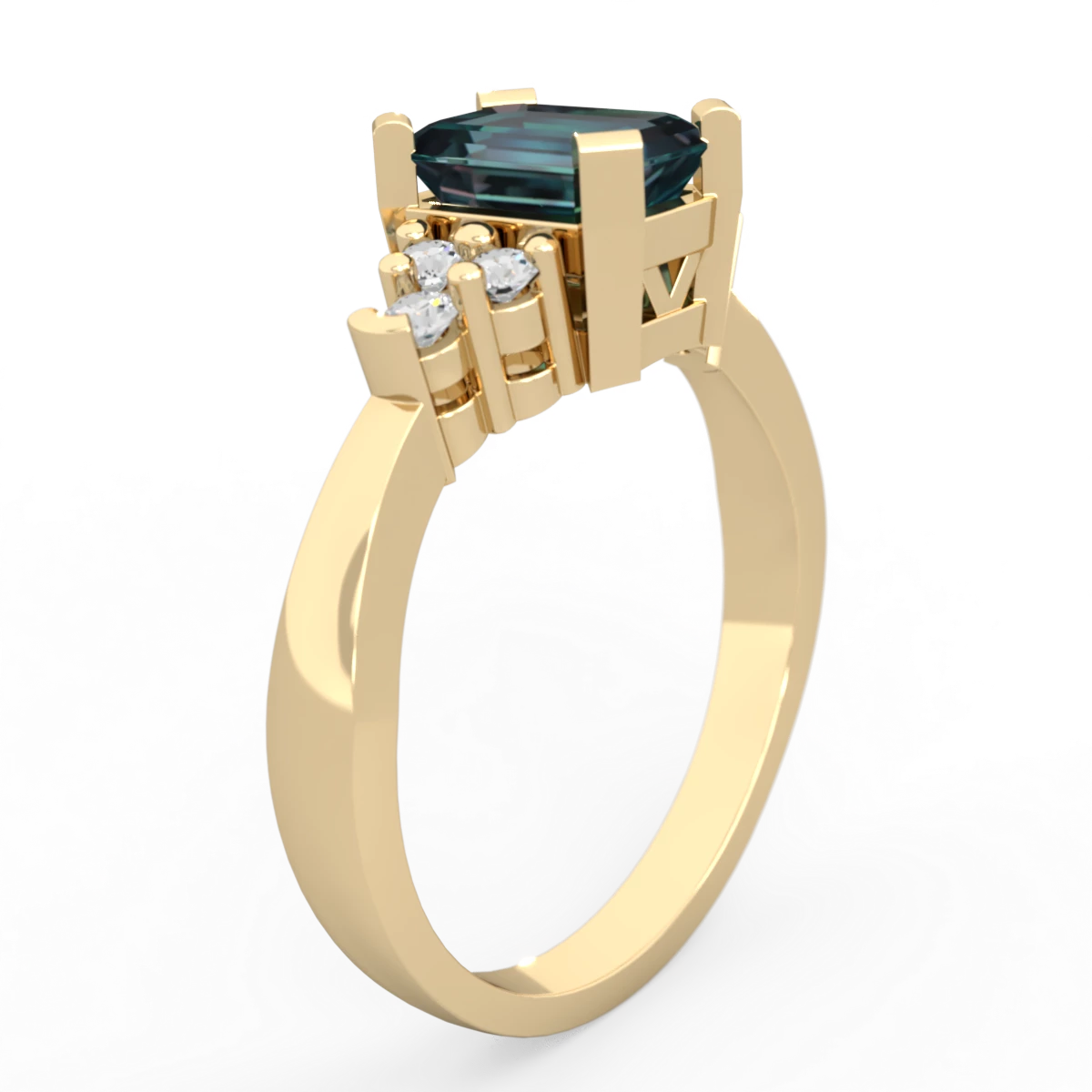 Alexandrite Timeless Classic 14K Yellow Gold ring R2591