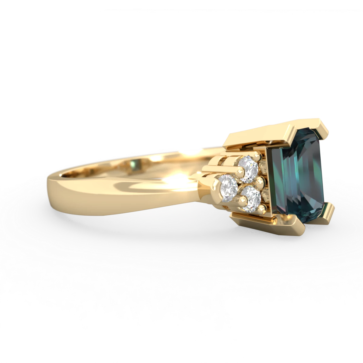 Alexandrite Timeless Classic 14K Yellow Gold ring R2591
