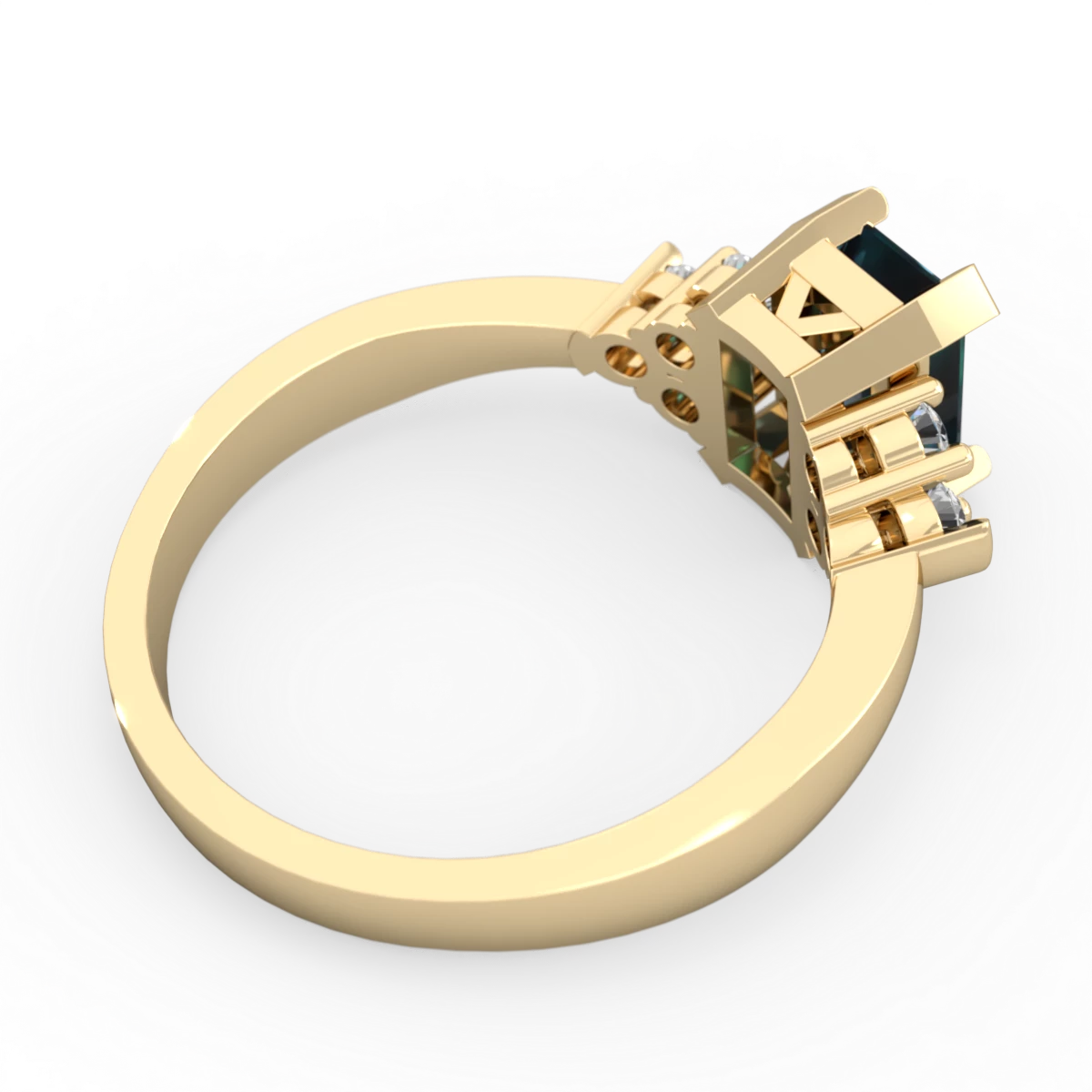 Alexandrite Timeless Classic 14K Yellow Gold ring R2591