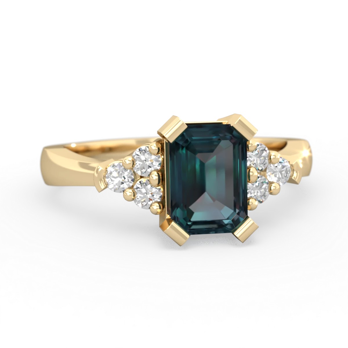 Alexandrite Timeless Classic 14K Yellow Gold ring R2591