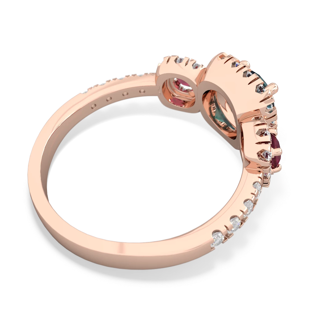 Alexandrite Regal Halo 14K Rose Gold ring R5350