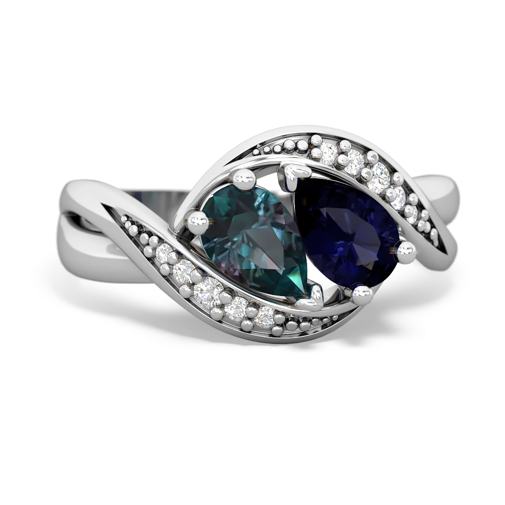 Alexandrite Summer Winds 14K White Gold ring R5342