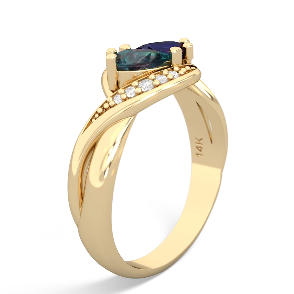 Alexandrite Summer Winds 14K Yellow Gold ring R5342