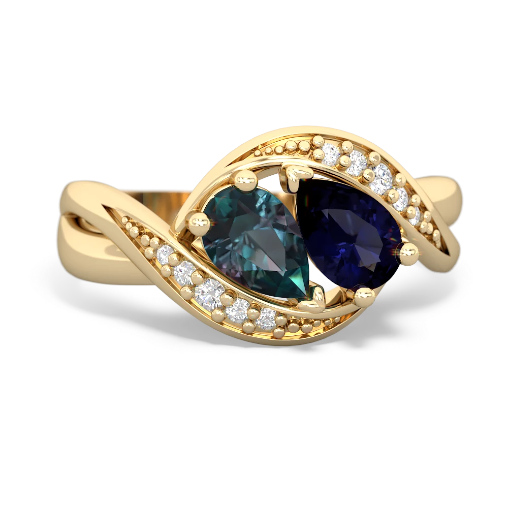 Alexandrite Summer Winds 14K Yellow Gold ring R5342