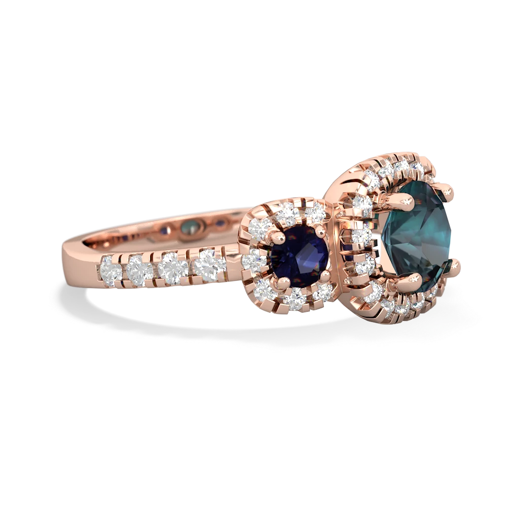 Alexandrite Regal Halo 14K Rose Gold ring R5350