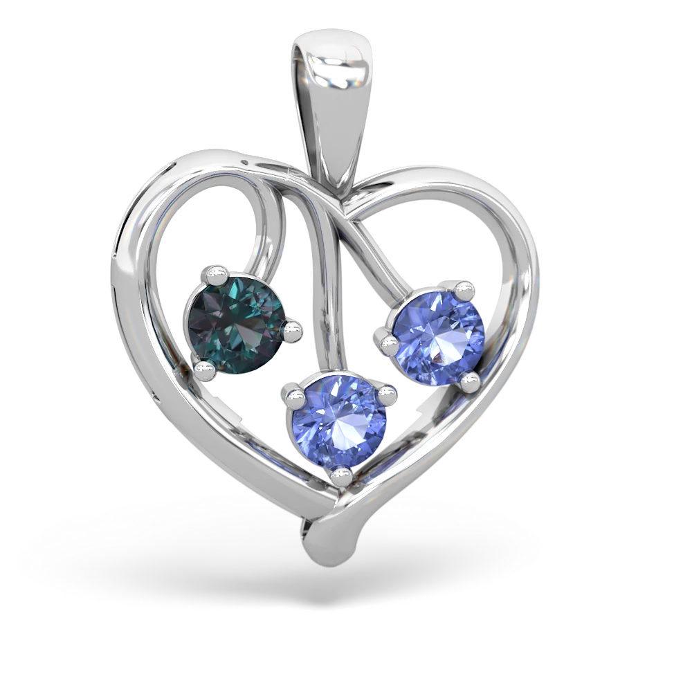 Tanzanite heart necklace hotsell