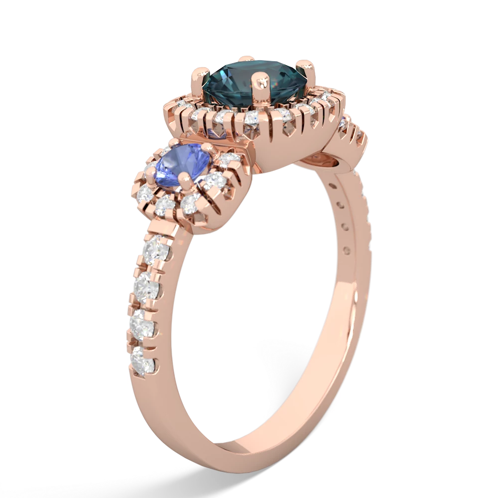 Alexandrite Regal Halo 14K Rose Gold ring R5350